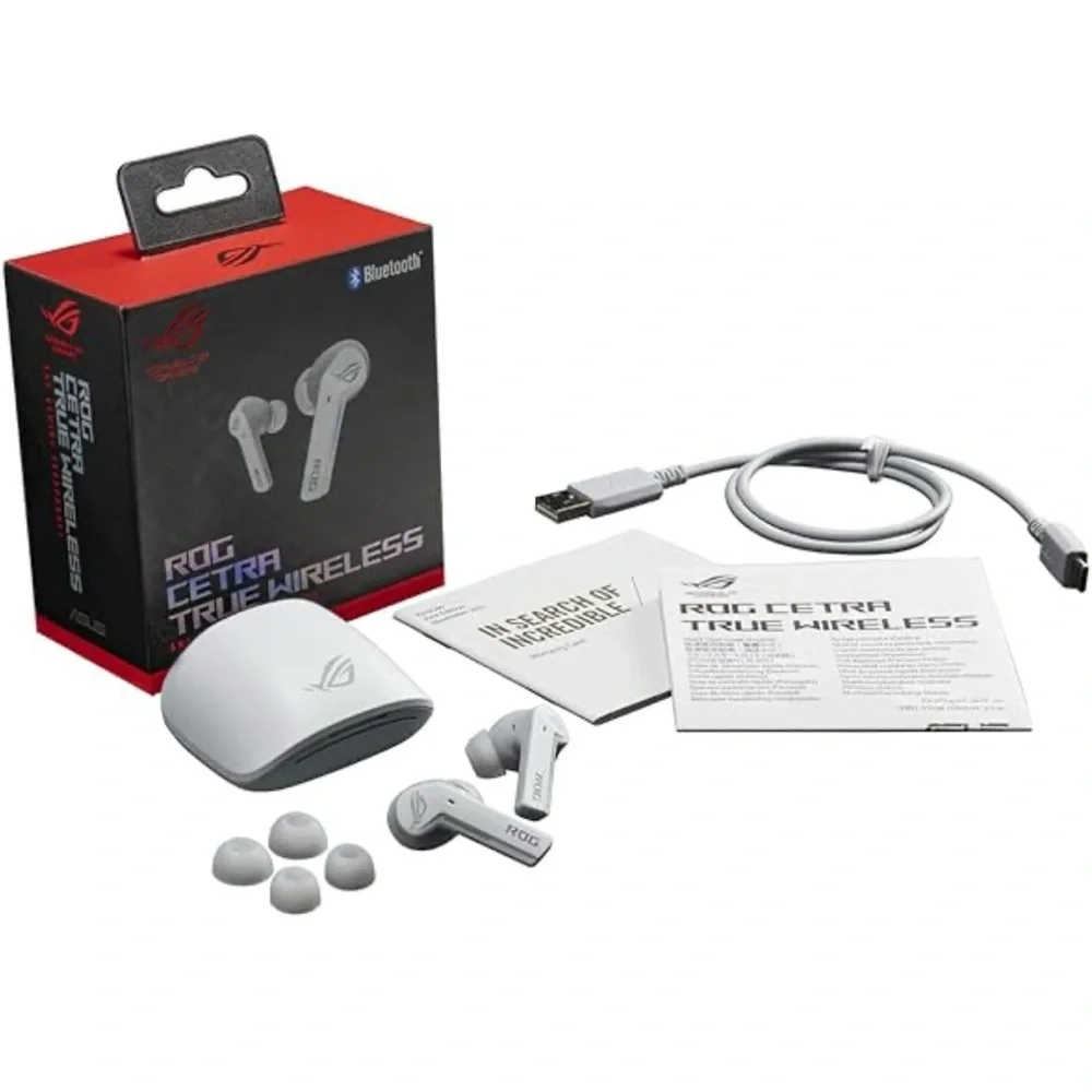 ASUS ROG Cetra True Wireless ANC Gaming Headphones - White